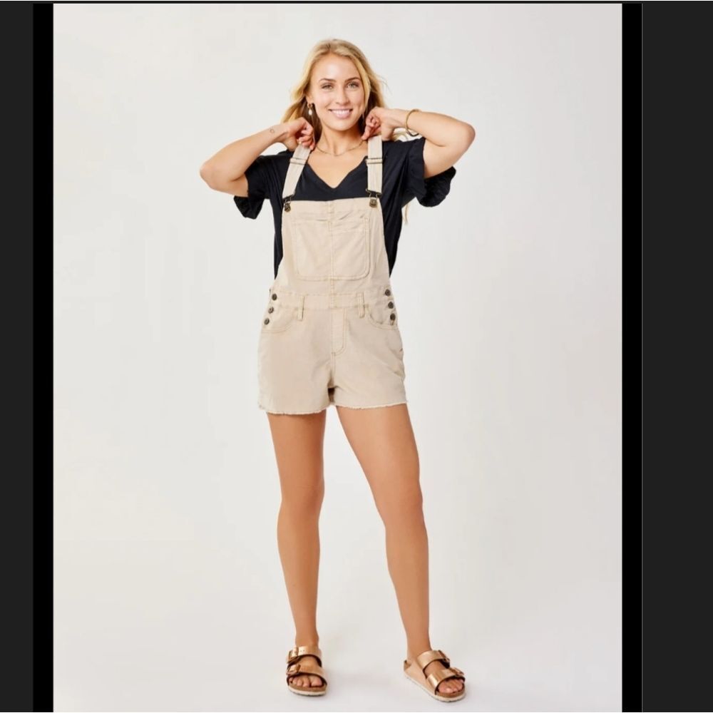 Old Navy Tan Women Jeans Overalls